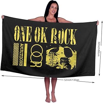 Amazon.co.jp: ワンオク ロック One Ok Rock バスタオルタオル ソフト